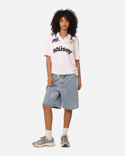 Stussy Football Polo Shirt White