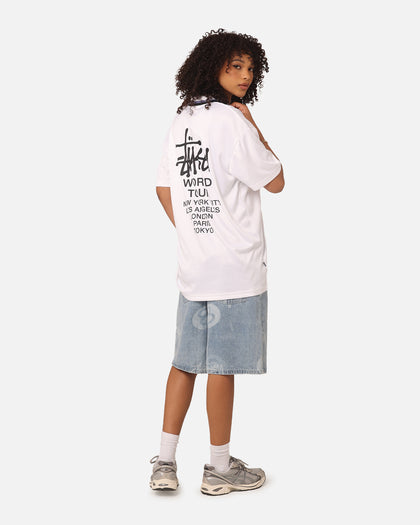 Stussy Football Polo Shirt White
