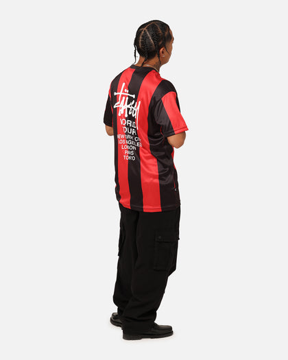 Stussy Football T-Shirt Black/Red