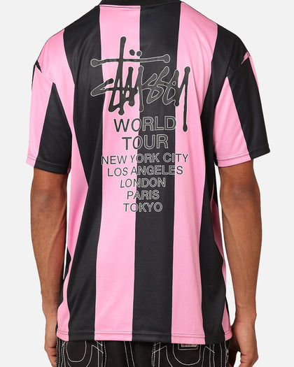 Stussy Football T-Shirt Black/Pink