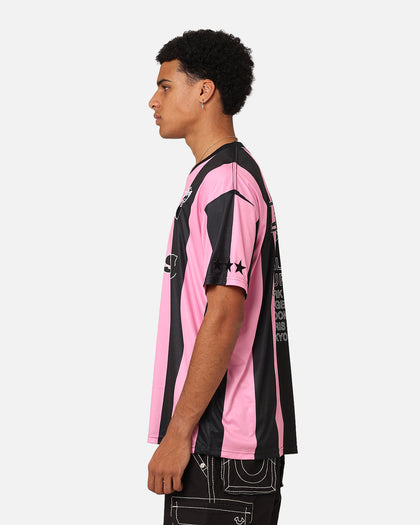 Stussy Football T-Shirt Black/Pink