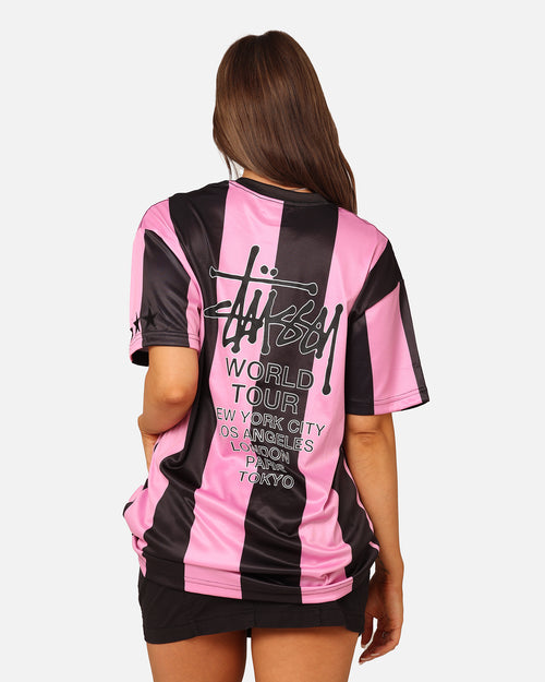 Stussy Football T-Shirt Black/Pink