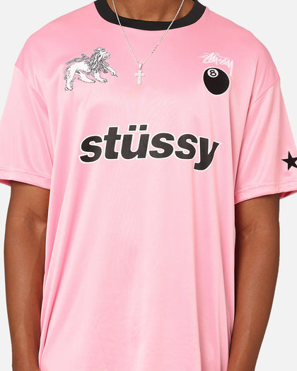 Stussy Football T-Shirt Pink
