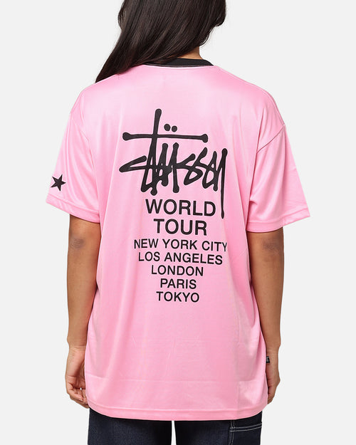 Stussy Football T-Shirt Pink