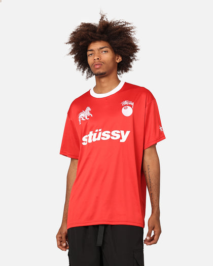 Stussy Football T-Shirt Red/White