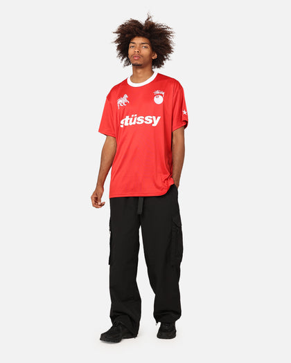 Stussy Football T-Shirt Red/White