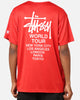 Stussy Football T-Shirt Red/White
