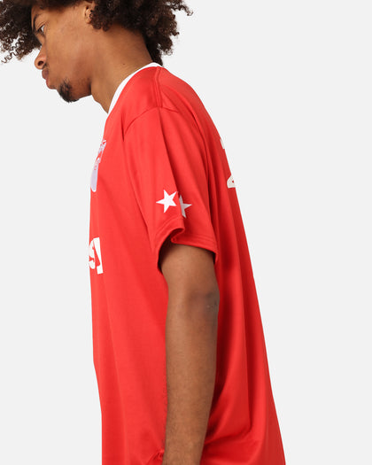 Stussy Football T-Shirt Red/White