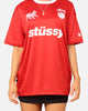 Stussy Football T-Shirt Red/White