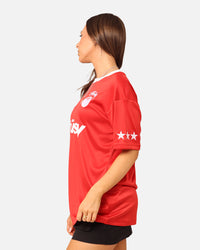 Stussy Football T-Shirt Red/White