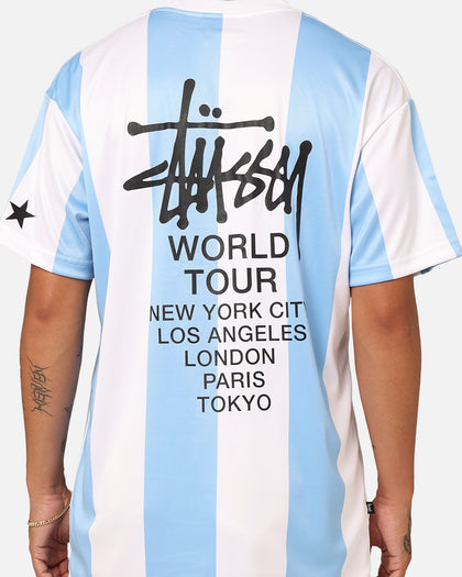 Stussy Football T-Shirt Blue/White
