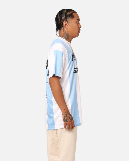 Stussy Football T-Shirt Blue/White