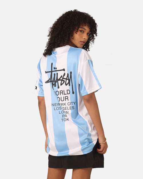 Stussy Football T-Shirt Blue/White