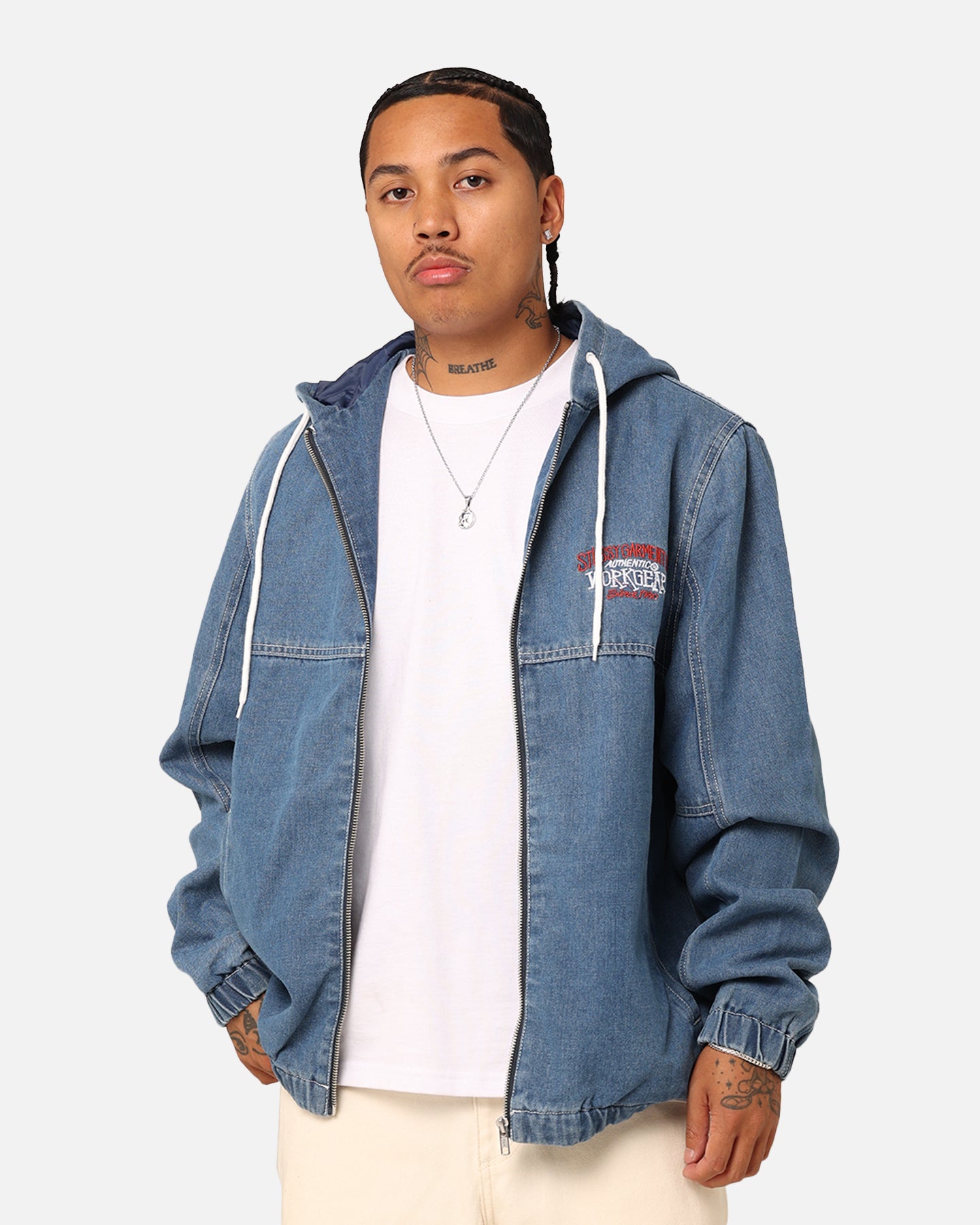 Stussy SS Link Lightweight Denim Jacket Indigo Denim | Culture Kings