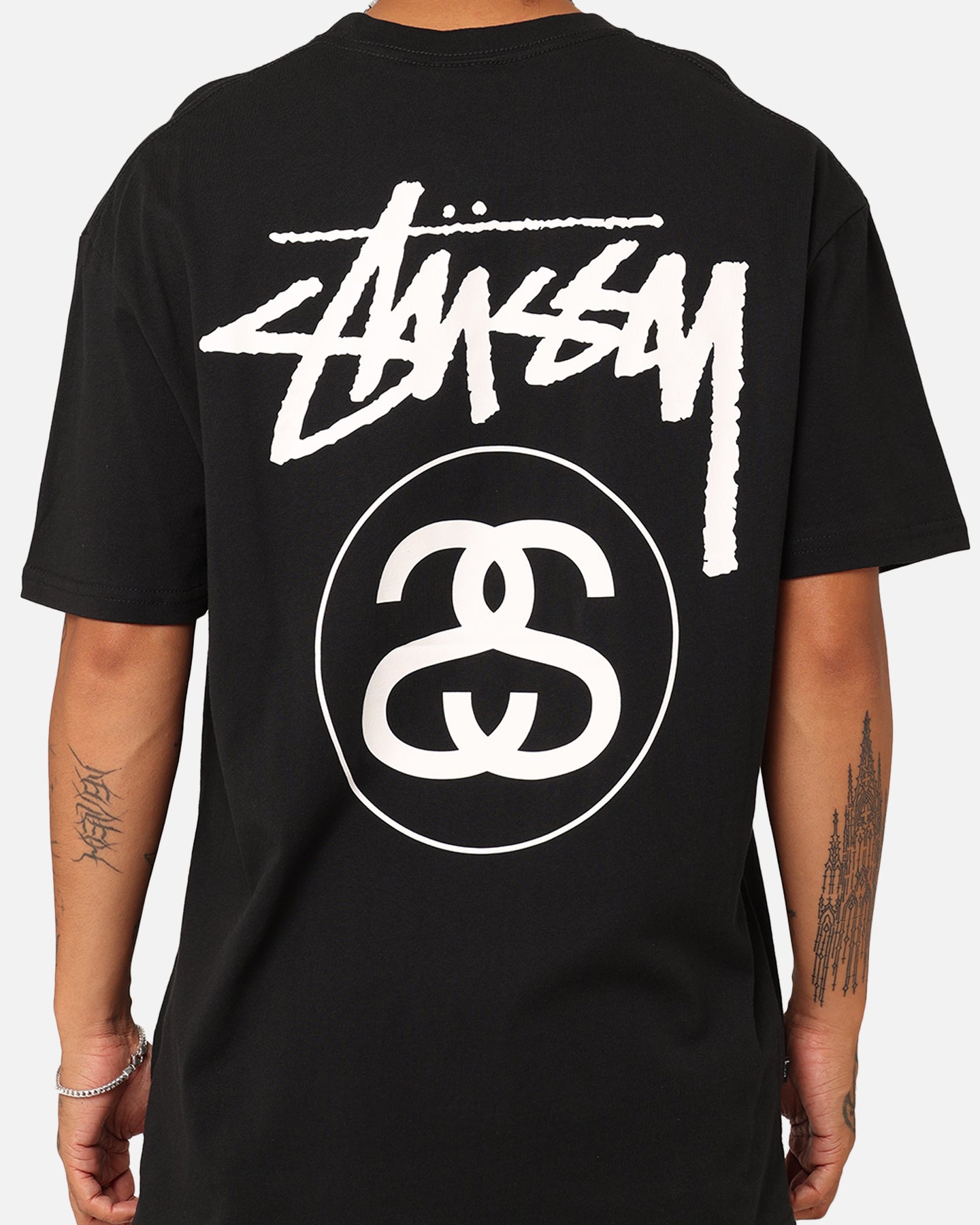 Stussy SS Link T-Shirt Black/White | Culture Kings
