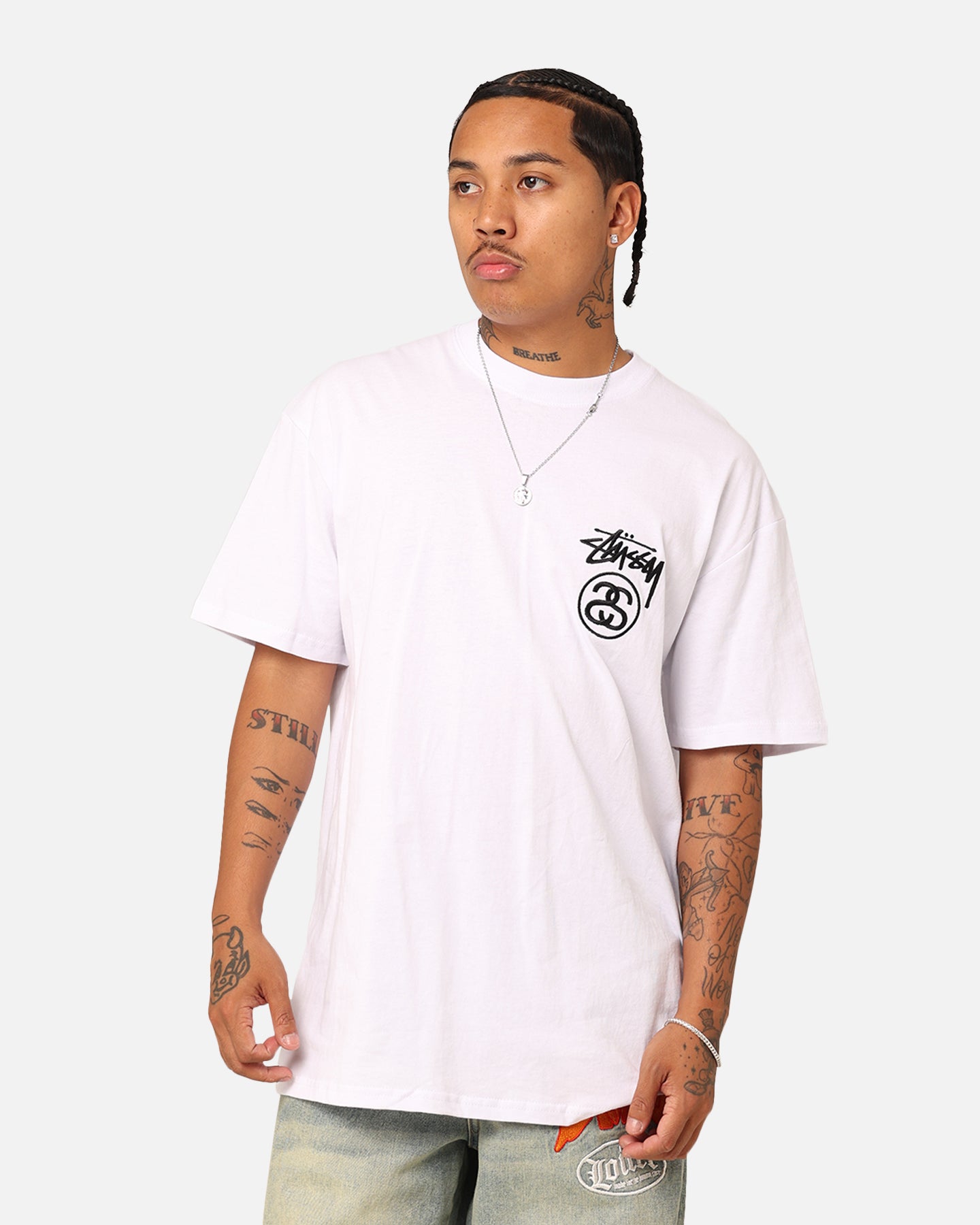 Stussy SS Link T-Shirt White | Culture Kings
