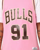 Mitchell & Ness Chicago Bulls Dennis Rodman Brown Sugar Bacon Swing Jersey Pink