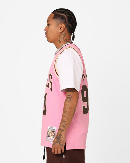 Mitchell & Ness Chicago Bulls Dennis Rodman Brown Sugar Bacon Swing Jersey Pink