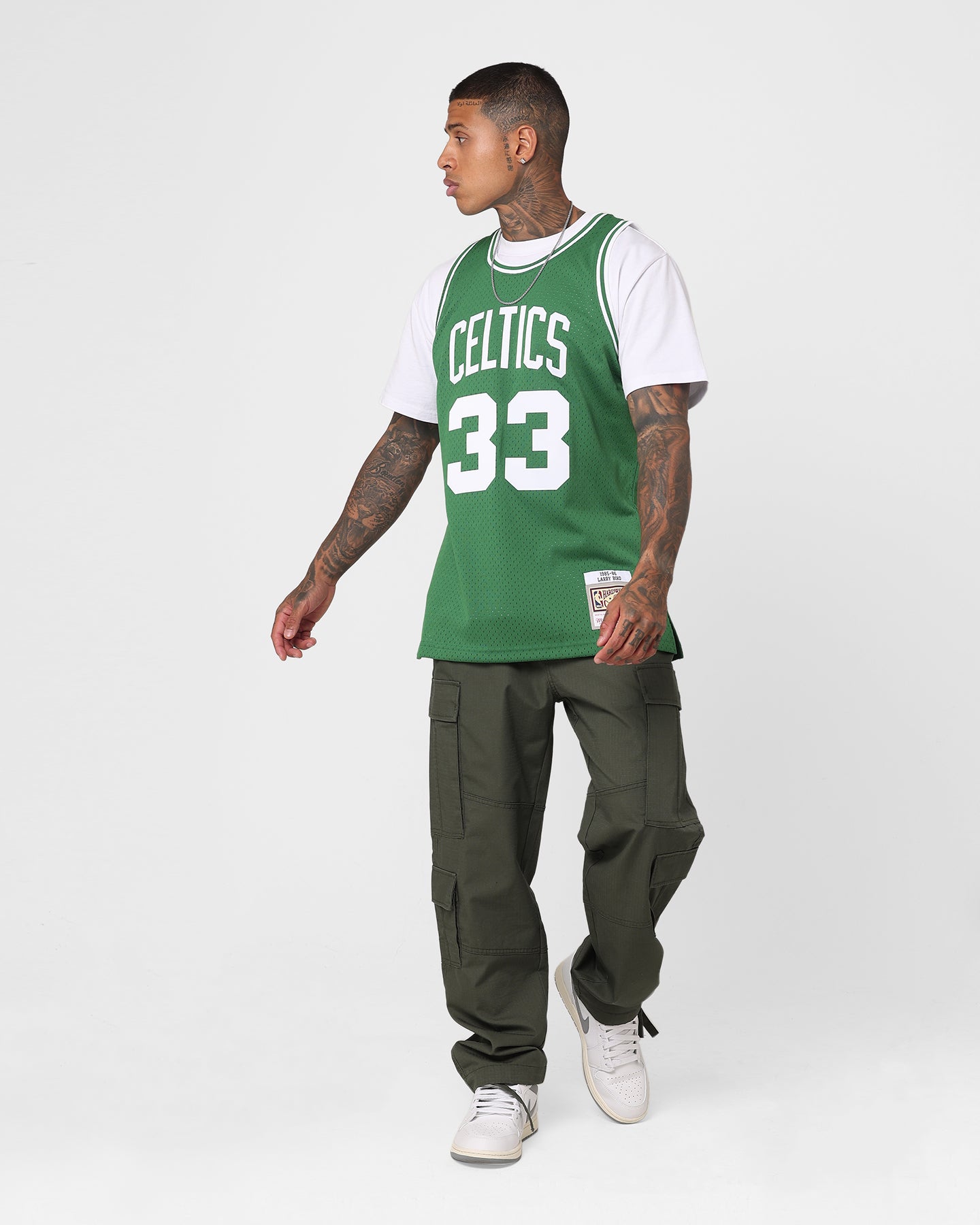 Mitchell & Ness Larry Bird Boston Celtics #33 Swing Jersey Kelly