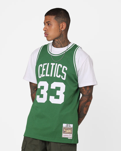 Mitchell & Ness Larry Bird Boston Celtics #33 Swing Jersey Kelly Green