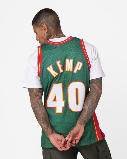 Mitchell & Ness Shawn Kemp Seattle SuperSonics #40 '95-'96 Road Swing Jersey Green