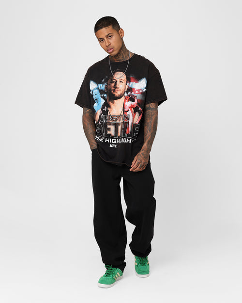 UFC By Goat Crew The Highlight Justin Gaethje Vintage T-Shirt Black Wash