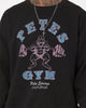 American Thrift Pete's Gym Vintage Crewneck Black