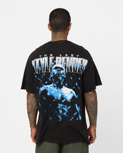 UFC By Goat Crew Israel Adesanya Last Stylebender Vintage T-Shirt Black Wash