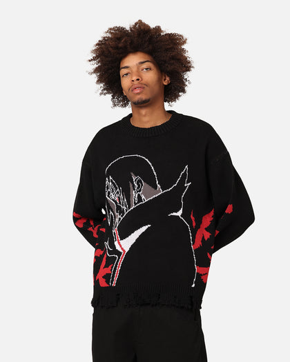 Goat Crew X Naruto Itachi Knit Sweater Black/Red