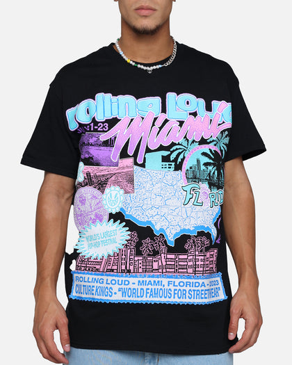 Rolling Loud Miami Lineup T-Shirt Black