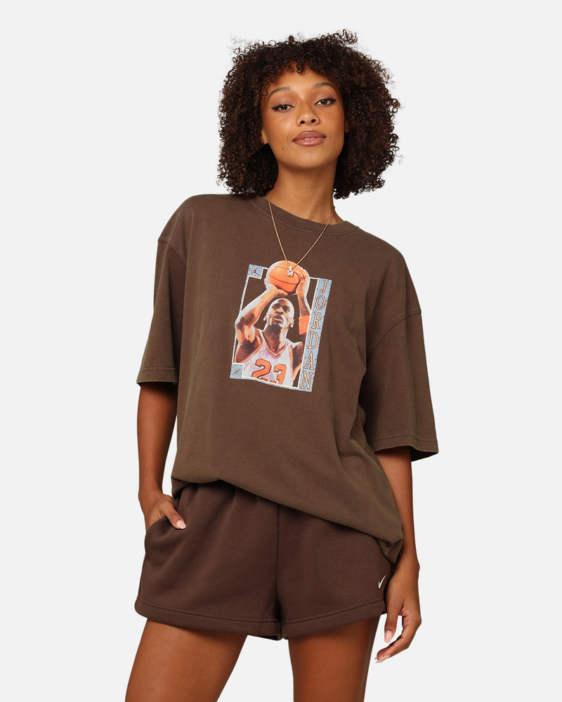 Jordan Women's Oversized Graphic T-Shirt Baroque Brown/Legend Coffee