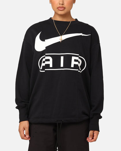 Nike Women's Sportswear Air Over-Oversized Fleece Crewneck Black