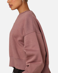 Nike Women's Sportswear Phoenix Fleece Crewneck Smokey Mauve/Black
