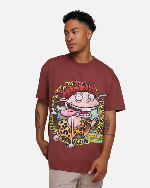 American Thrift X The Wild Thornberrys Wild Thornberry Heavyweight T-Shirt Brown