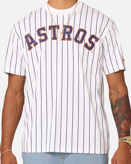 New Era Houston Astros Oversized T-Shirt White Pinstripe