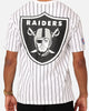New Era Las Vegas Raiders Oversized T-Shirt White Pinstripe