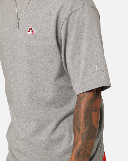 Jordan Brand Sneaker Patch Crew T-Shirt Carbon Heather