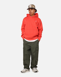 Jordan Essentials Brooklyn Fleece Printed Pullover Hoodie Lobster/White