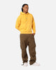 Jordan Essentials Flight Fleece Washed Pullover Hoodie Yellow Ochre