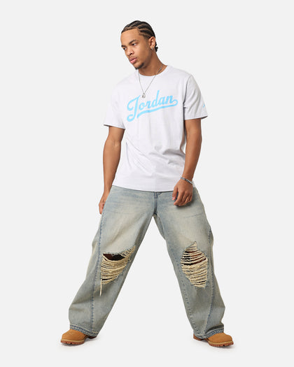 Jordan Flight MVP T-Shirt Pure Platinum/Dk Powder Blue