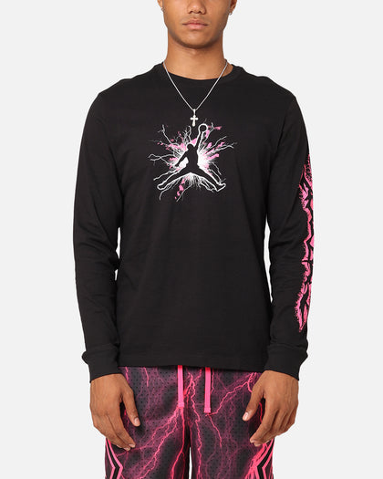 Jordan Dri-FIT Sport Long Sleeve Graphic T-Shirt Black/Hyper Pink