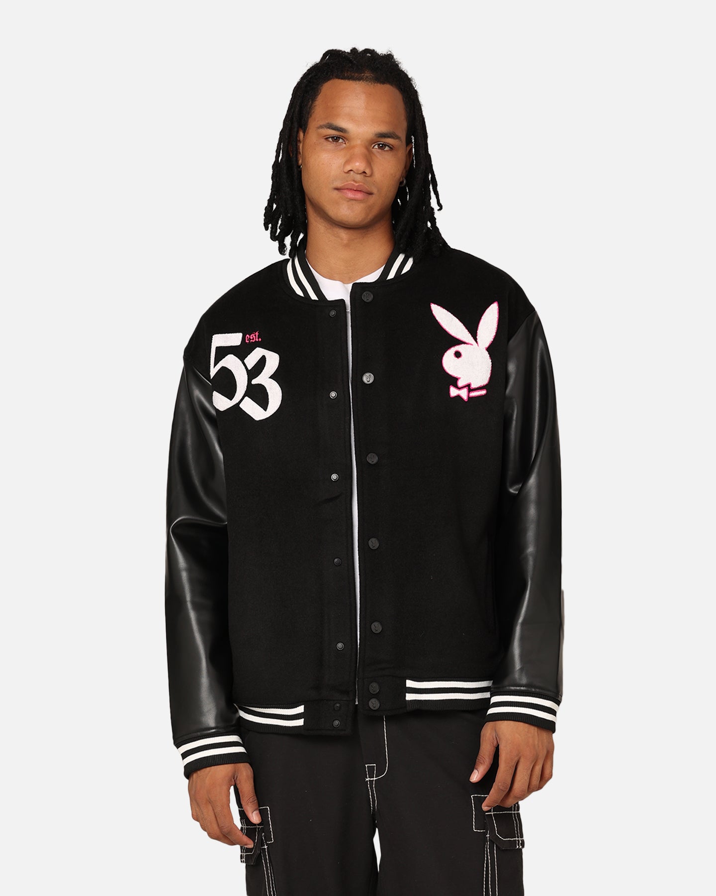 Playboy Card Jacket Black | Culture Kings