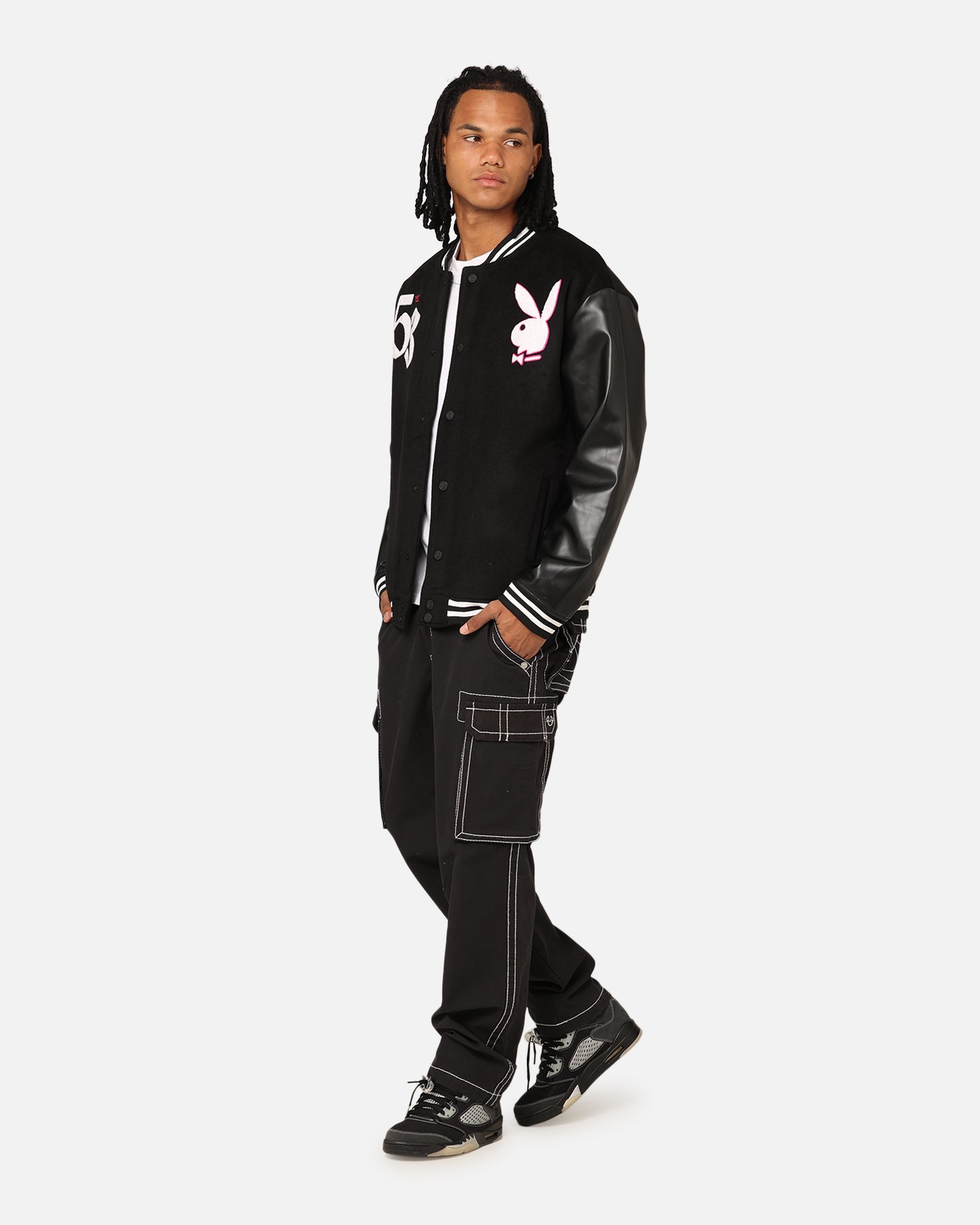 Playboy Card Jacket Black | Culture Kings