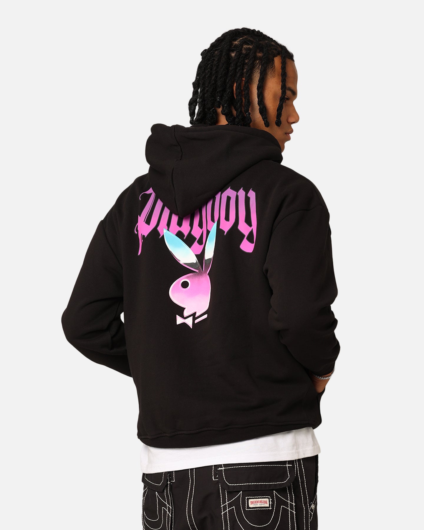 【極美品】PLAYBOY COLLECTION スエード調 ジャケット 黒 L Playboy Chrome Hoodie Black | Culture Kings