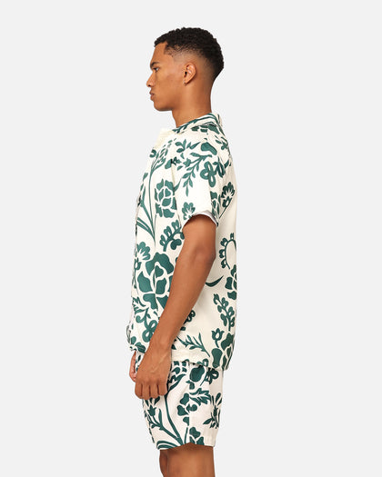 XXIII James Button Up Shirt Cream/Green