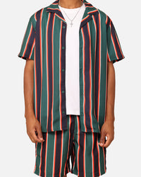 XXIII Steven Stripe Button Up Shirt Multi/Black