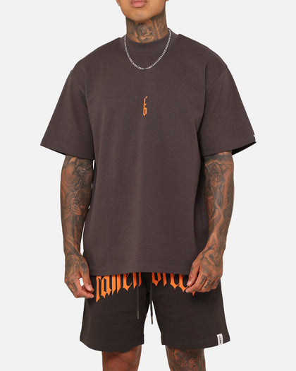 Fallen Breed Monogram T-Shirt Charcoal/Orange