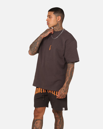 Fallen Breed Monogram T-Shirt Charcoal/Orange