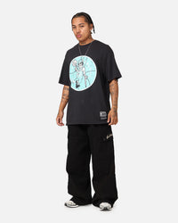 Mitchell & Ness Boston Celtics Ice Blue Logo T-Shirt Faded Black