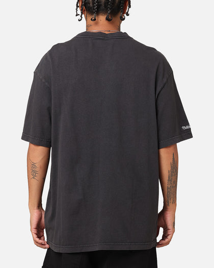 Mitchell & Ness Golden State Warriors Ice Blue Logo T-Shirt Faded Black